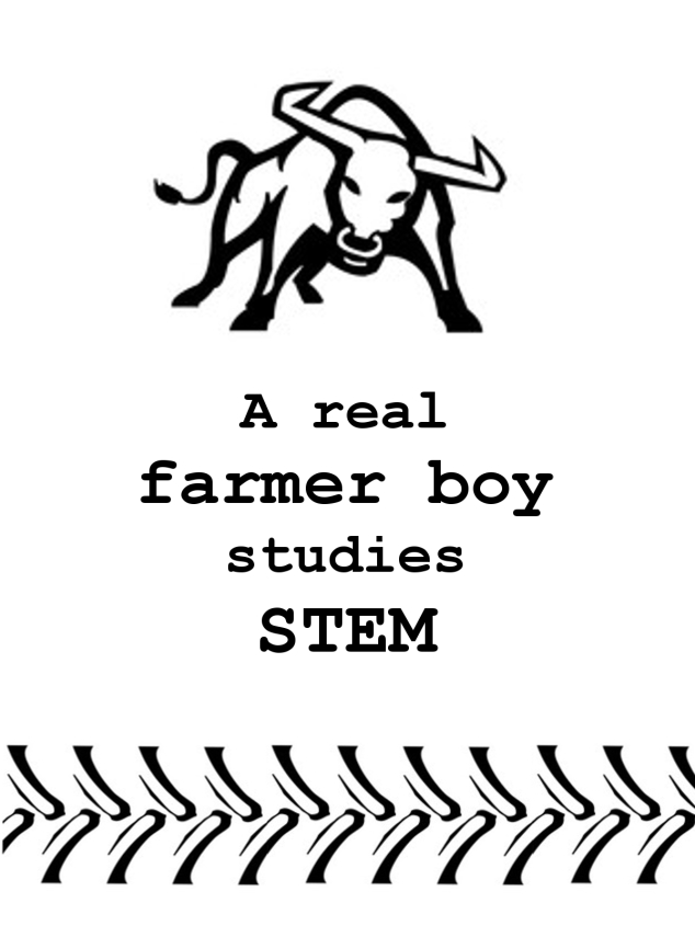 A real farmer boy studies STEM